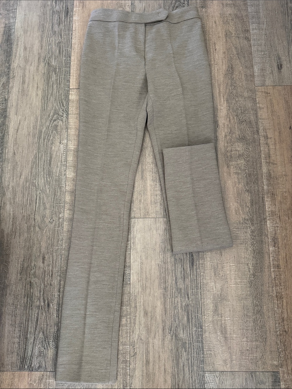 Aquascutum London Slim Straight Ponte Women’s Trousers - Light Gray